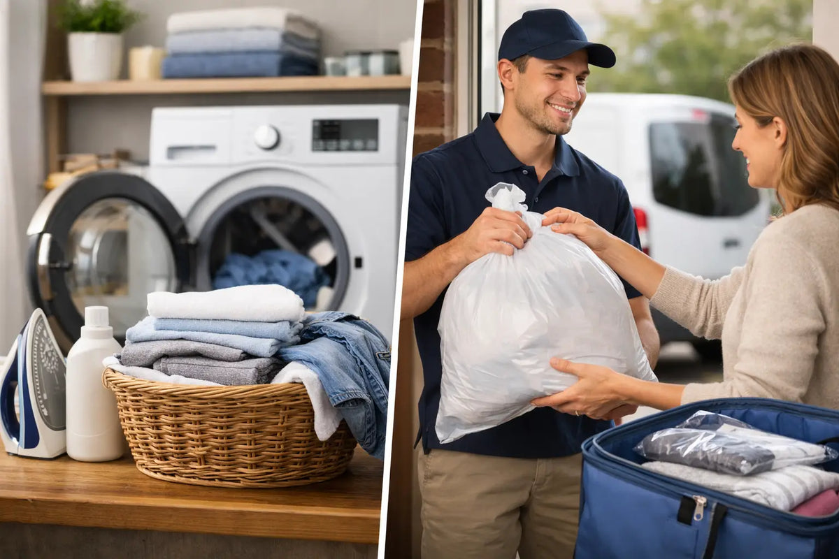 Home Laundry Versus Pickup Service for Busy Homes